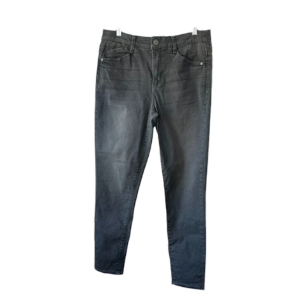 Democracy Modern "Ab"solution High Rise Ankle Length Grey Skinny Jeans Sz 10
